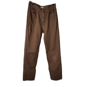 L.L. Bean Brown Straight Leg Jeans
